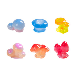KI zhuojing Micro-paisaje de musgo creativo, simple y realista, con hongos luminosos pequeños, decoración DIY para paisajes de suculentas - Product Image 5
