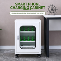 Casier de rangement centralisé intelligent avec serrure électronique et recharge, conception résistante à la rouille pour téléphones portables, tablettes, ordinateurs de bureau, salles de classe