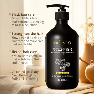 Oem Custom Mild Herbal Formula Organic Natural Salon Anti Loss Hair Black Regrowth Shampoo For Men And Women