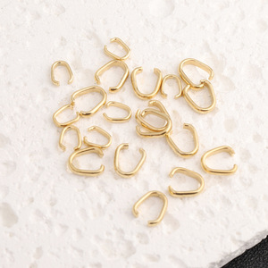 Cierre Cuadrado de Acero Inoxidable Chapado en Oro de 18k para Fabricación de Pulseras, Accesorio de Joyería DIY H1712 - Product Image 2