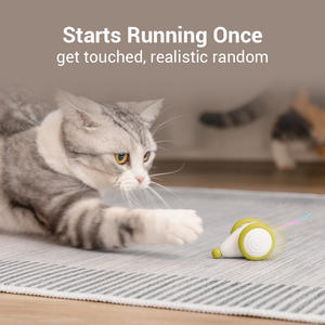 Per Cheerble 2024 eco-friendly PVC Smart Running giocattoli per gatti moderno Sport e moda natale popolare a forma di topo giocattolo per gatti - Product Image 3