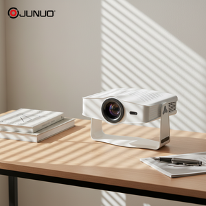 Mini-projecteur <span class=keywords><strong>Home</strong></span> Cinéma JUNUO J500 1080P 4K Android 14 500 Lumens avec double Wi-Fi, haut-parleurs intégrés et design portable – Prix réduit - Product Image 2