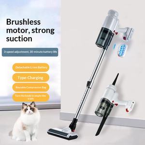 Aspirateur sans fil sans balais pour la maison, avec batterie au lithium détachable et aspirateur intégré haute puissance - Product Image 2