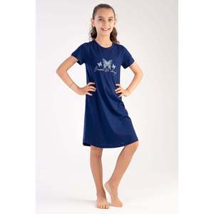 Vestido Túnica Ovalado para Niña con Cuello y Manga Corta, Talla 11-12/15-16 - Product Image 3