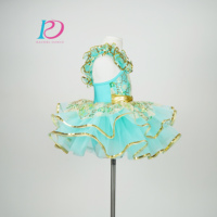 Robes de danse scintillantes pour filles, enfants, ballet, spectacle, costumes de spectacle, spandex/nylon en stock