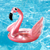 Vente directe usine – Grandes quantités de flotteurs gonflables en PVC/Nylon en forme de flamant rose, avec logo personnalisé, certifiés EN14960, pour la natation et le saut
