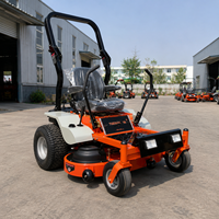 Tondeuse autoportée à rayon de braquage zéro, à essence, avec moteur bicylindre en V de 803 cm³ et plateau de coupe à 3 lames pour la tonte commerciale de gazon
