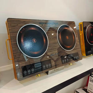 موقد كهربائي منزلي بالأشعة تحت الحمراء بقوة 3500 واط، موقد سيراميك كهربائي فضي اللون، موقد حثي بالأشعة تحت الحمراء - Product Image 2