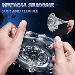 MS Wholesale - Masturbatore Maschile in Silicone Morbido, Coppa per Masturbazione, Massaggiatore per Pene - Product Image 2