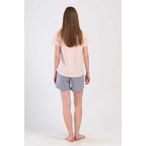 Conjunto de Pijama para Mujer, Talla XXL, Cuello Redondo, Manga Corta, Chaqueta Ovalada, Cómodo - Product Image 1