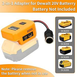 Adaptateur de prise d'alimentation pour batterie Milwaukee <span class=keywords><strong>18V</strong></span> ABS vers convertisseur de puissance de sortie 12V (OEM) - Product Image 6