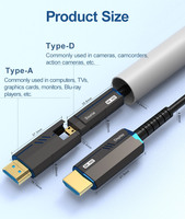Câble Fibre Optique HDMI Ultra Haute Vitesse A142 8K Plaqué Or PVC 1m 100m Vidéo 48 Gbps 8K 2.A-D Conduit 2.1