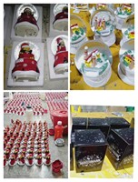 Handgeschilderde hars kerstdecoratie DIY Santa Sneeuwpop Pinguïn Feestelijke hangdecoratie voor thuis en feestdagen