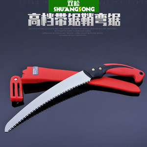 Sierra de mano taiwanesa para jardín, sierra de podar de 270 mm con hoja fija, herramienta para carpintería y jardinería, diseño curvo Devil's. - Product Image 4