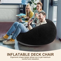 Camping Blow up Bed Lounger Fauteuil | Chaise gonflable en tissu extérieur et canapé pour la randonnée