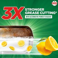 Savon liquide vaisselle Fairy Plus au citron avec une puissance alternative à celle du blanchiment 600ml