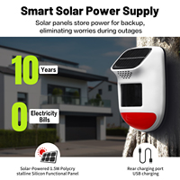 Alarme solaire à détecteur de mouvement PIR Keningrui 120 dB avec télécommande, étanche IP67
