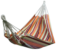 Hamac double en coton personnalisé - Lit suspendu coloré pour jardin et terrasse avec une construction de haute qualité