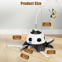 Jouet pour chat 3-en-1 en gros : Boîte magique avec baguette rotative et souris pop-up activée par capteur, rechargeable par USB