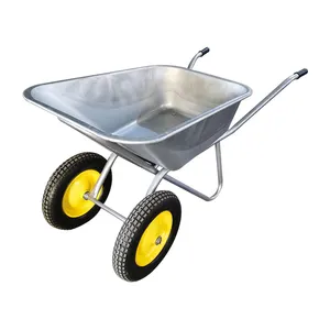 정원을 위한 새로운 상한 명부 72 리터 수용량 산업 Wheelbarrows