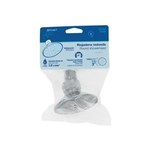 Padrone con 24 unità rotondo in metallo soffione doccia 3 'senza braccio, Foset Aqua - Product Image 4