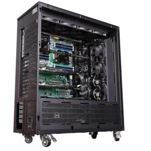 Serveur GPU silencieux personnalisable 4U en rack avec refroidissement liquide, doté de processeurs Intel Xeon H100 pour l'entraînement de modèles LLM et l'apprentissage profond - Product Image 3