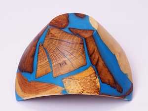 ชามไม้สไตล์วินเทจสำหรับเสิร์ฟขนมขบเคี้ยวและสลัดชามไม้แบบกำหนดเองจากงานฝีมือระดับโลกของ Humayun - Product Image 6