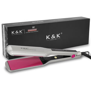 Plancha de Pelo Eléctrica de Titanio LED de Alta Calidad para Salón, Calentamiento Rápido a 450°F, Placa Ancha para RV - Product Image 2