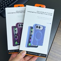 Étui magnétique pliable pour iPhone Duo Pudun Series, texture mate, résistant aux chutes, pour un usage quotidien, professionnel et sportif
