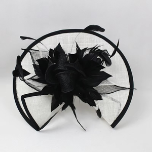 Moda boda SInamay Fascinator sombrero Derby fiesta sombrero Vintage Iglesia Kentucky <span class=keywords><strong>Ascot</strong></span> <span class=keywords><strong>sombreros</strong></span> nupcial diadema Fascinator mujeres - Product Image 5