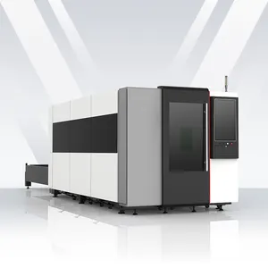 4020 Laser-Metallschneidemaschine CNC-Bandfaserlaserschneidemaschine mit Doppeltisch