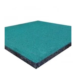 Tapis de sol extérieur en caoutchouc Crossfit Color insonorisé Fitness 20mm Gym