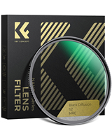 Filtre de diffusion noir K&F Concept Nano-X 49-82mm ultra-clair multicouche, étanche et résistant aux rayures 1/2 pour appareil photo
