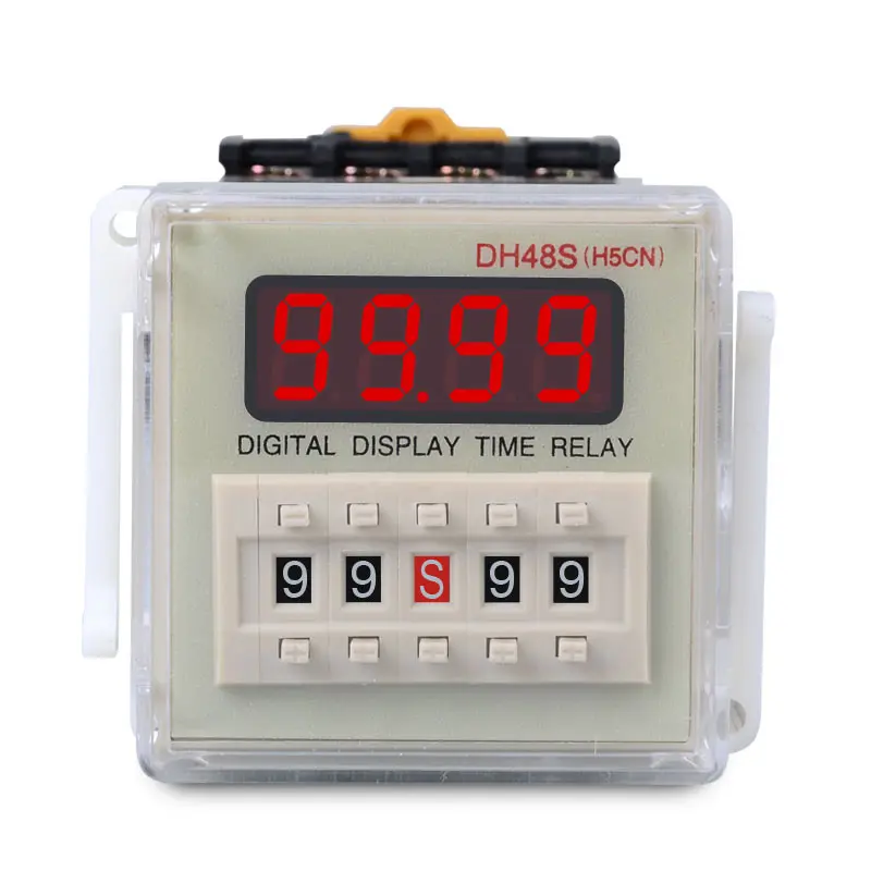 Digitale Display Vertraging Count Timer Relais DH48S-1Z 8 Pins 220V 12V 24V 5A