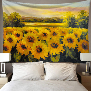<span class=keywords><strong>Tapisserie</strong></span> <span class=keywords><strong>murale</strong></span> à suspendre motif tournesol, paysage bohème, décoration de salon, <span class=keywords><strong>tapisserie</strong></span> <span class=keywords><strong>murale</strong></span> <span class=keywords><strong>tropicale</strong></span> en polyester imprimée numériquement - Product Image 4