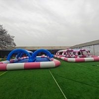 Grande piscine gonflable à baldaquin pour la location extérieure, piscine gonflable pour enfants