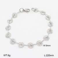 Pulsera de Cadena Gruesa Personalizada de Acero Inoxidable Chapada en Oro de Moda al por Mayor