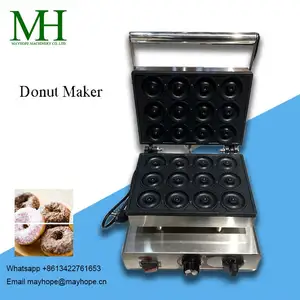 Volledig Commerciële Automatische Hoge Kwaliteit Mini Gas Donut Donut Glazuur Maken Maker Friteuse Machine Voor Donut