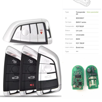 Télécommande intelligente pour voiture 2014-2016, entrée sans clé, 3 boutons, FEM F5 F7 X5 X6 CAS4 CAS4+ FEM 315/434/868Mhz ID49 PCF7945