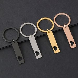 Porte-clés en acier inoxydable personnalisé, léger et tendance, avec impression couleur UV au laser sur acier inoxydable vierge, directement de l'usine - Product Image 1