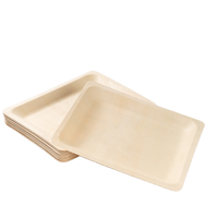 Assiettes jetables rondes robustes en bagasse compostable, écologiques et personnalisables, pour le camping et les dîners