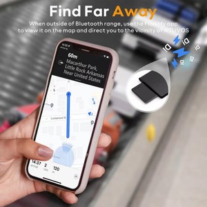 Localizador de Tarjetas con Certificación MFI de Ap-ple Originals, Localizador de Llaves Inteligente, Rastreador GPS, Anti-pérdida, Ble Findmy AirTag para Cartera - Product Image 5