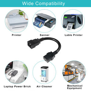 สายไฟ10A SJT/SVT 16AWG/3G สายไฟยางมาตรฐาน IEC C19กับ C20สายไฟฟ้ากระแสสลับ3คอร์ - Product Image 2
