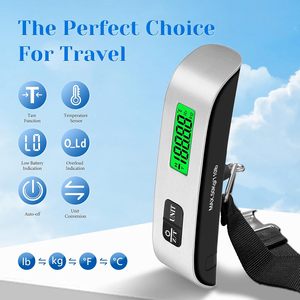 Balance de bagages de voyage avec ruban à mesurer, vente chaude, précise, 50 kg, balance électronique portable pour bagages à main - Product Image 2