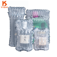 Emballage personnalisé en film à bulles d'air antichoc YISHI PA/PE, coussin gonflable pour bouteilles de vin, cosmétiques, expédition recyclable