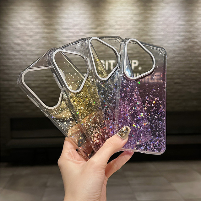 Laser Gradient Colorful Glitter clear Tpu Pone case for huawei Pura70ultra for Mate 60 Pro Pro +