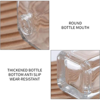 Bouteilles de diffuseur d'arôme en verre vide de luxe 50 ml 200ml Unique Loris Parfum Reed Diffuseur Emballage avec boîte