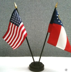 New <b>Table</b> Flag for Indoor Advertising Custom Promotion Gift Printed with Digital Techniques <b>Mini</b> Desk Flag - Product Image 1