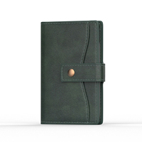Étui rigide fin pour cartes, design simple, unisexe, porte-documents magnétique, organiseur de cartes miniature, clip pour le transport quotidien