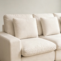 Canapé 3 places personnalisable en tissu haut de gamme, design moderne, mobilier de salon